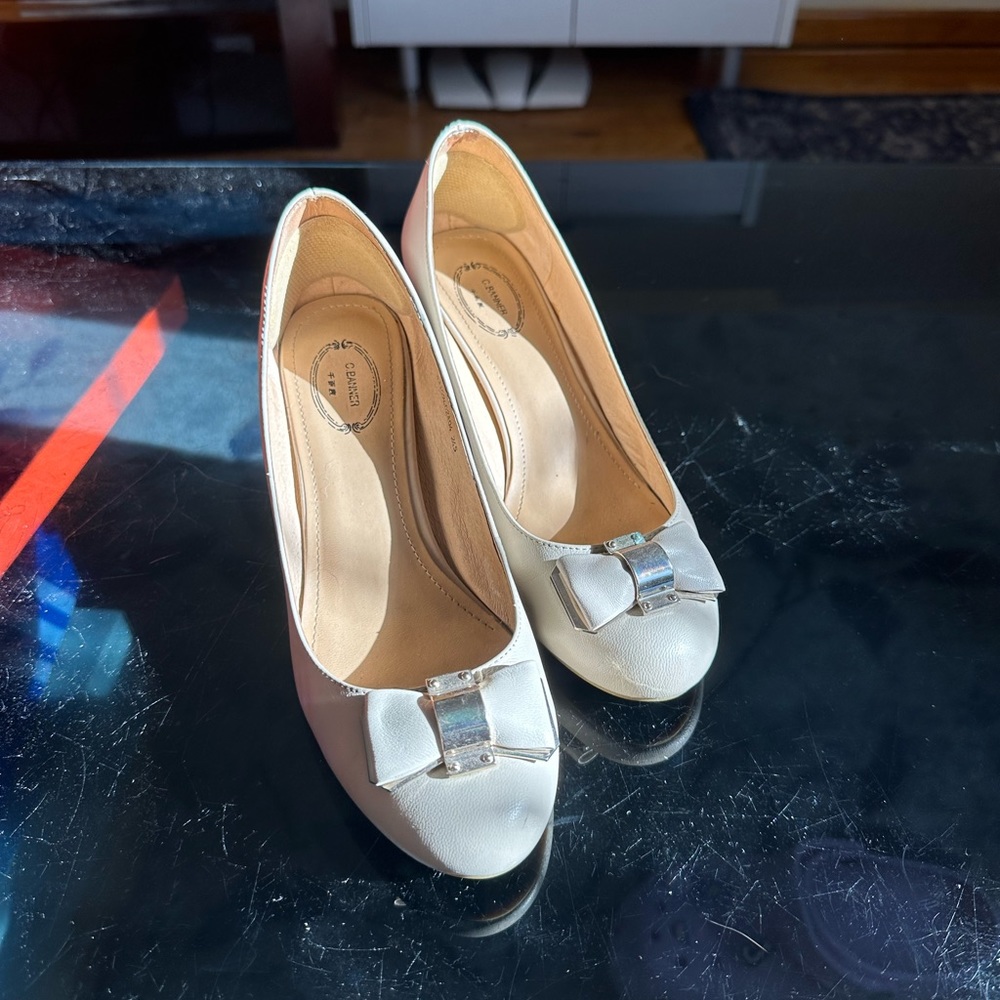 Nude colored Heels.